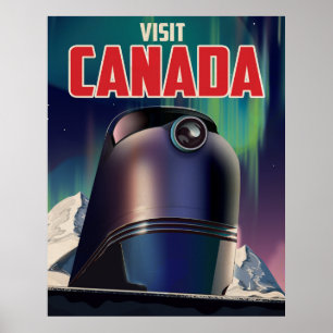 Science fiction Visit Canada travel poster