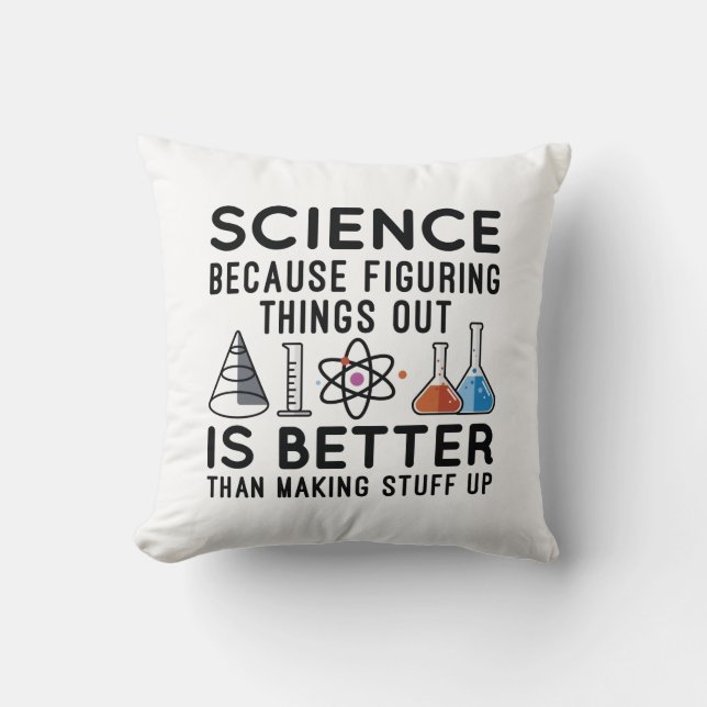 Science Figuring Things Out Cushion (Front)