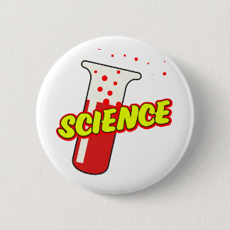 Science Flask Cartoon 6 Cm Round Badge