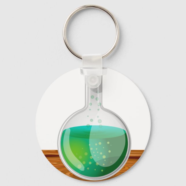 Science Flask Key Ring (Front)