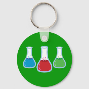 Science Flasks Key Ring