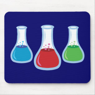 Science Flasks Mouse Mat