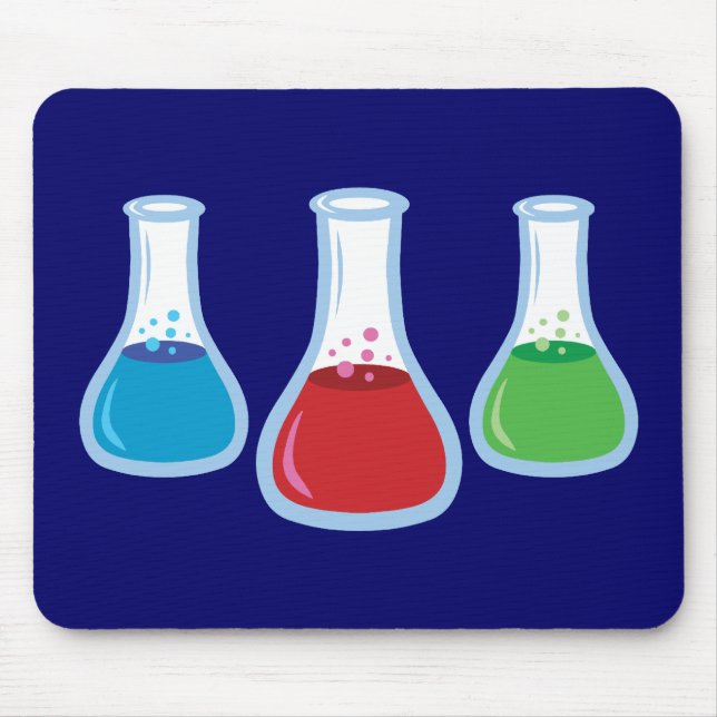 Science Flasks Mouse Mat (Front)