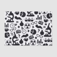 Science for Scientist Pattern (Black and White)