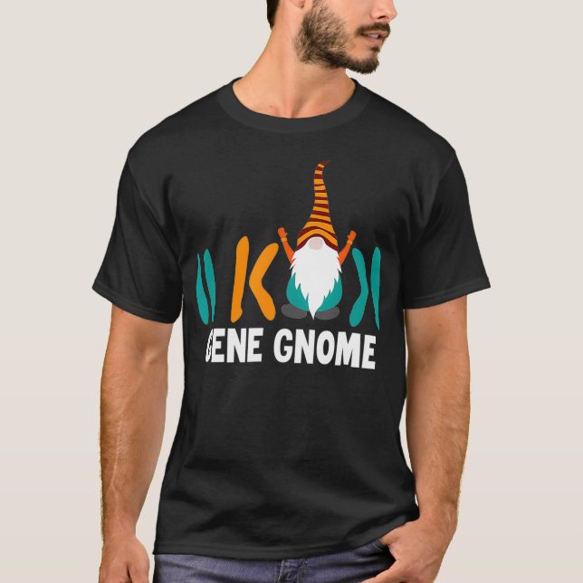 Science Funny Gene Gnome  T-Shirt (Front)