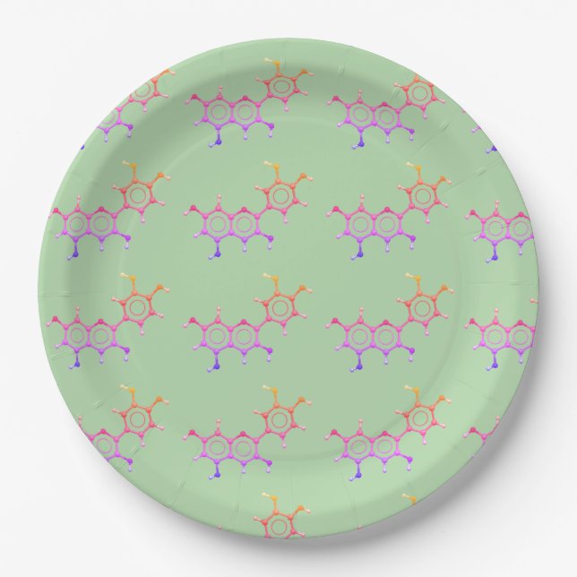 Science Garden Party Molecule Plates (Front)