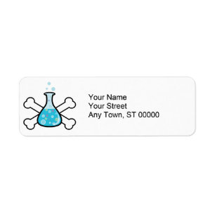 science geek beaker and crossbones design