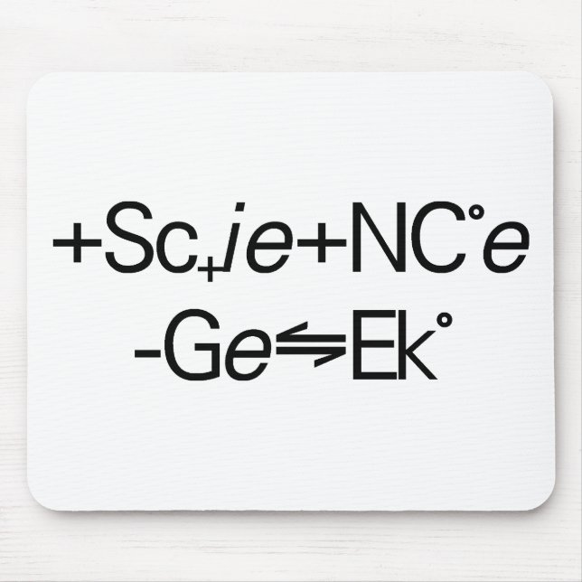 Science Geek Mouse Mat (Front)