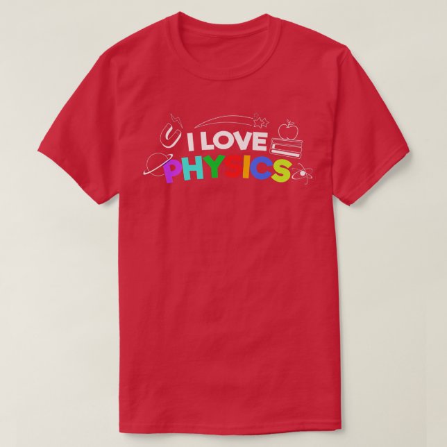 Science Geek Nerd Love Physics Premium  T-Shirt (Design Front)