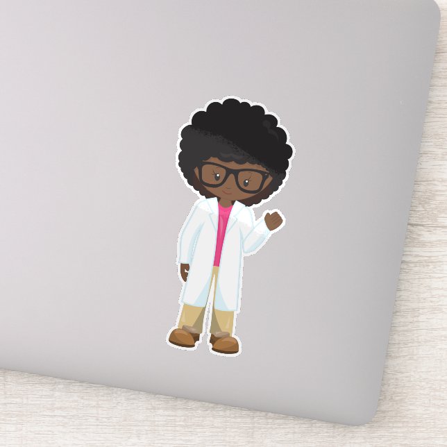 Science Girl, African American Girl, Scientist (Detail)