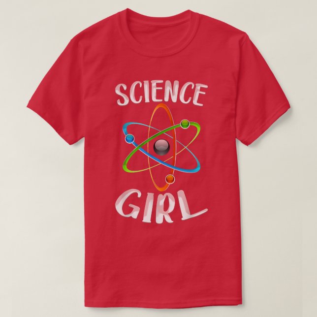 Science Girl Chemistry Lover Biology Student Teach T-Shirt (Design Front)