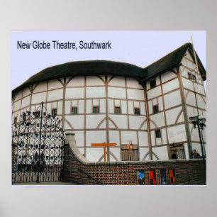 Science, History, New Globe Theater Poster