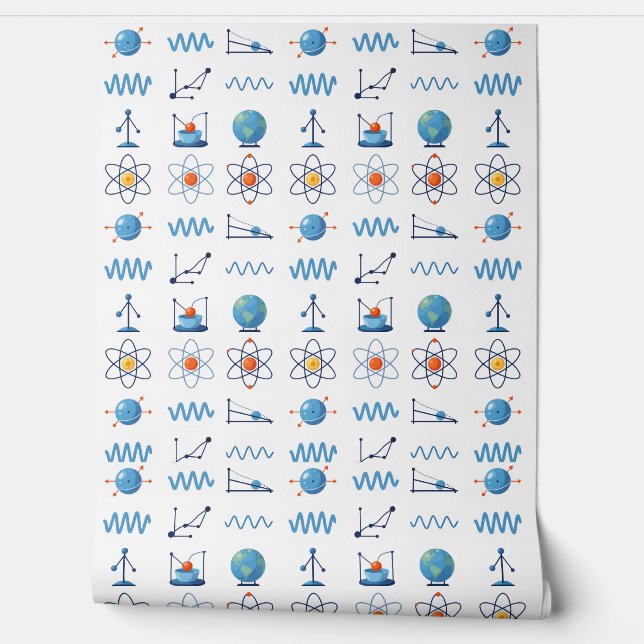  Science Icons Collection Wallpaper (Unrolling)