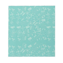 Science Icons Pattern Post-it Notes