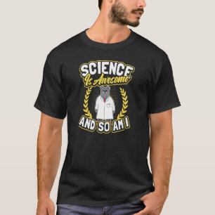 Science Is Awesome Bulldog Rocket Scientist T-Shirt