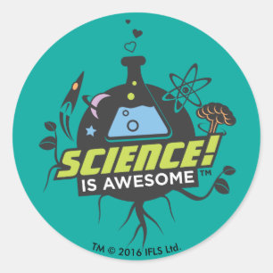 Science Is Awesome Classic Round Sticker