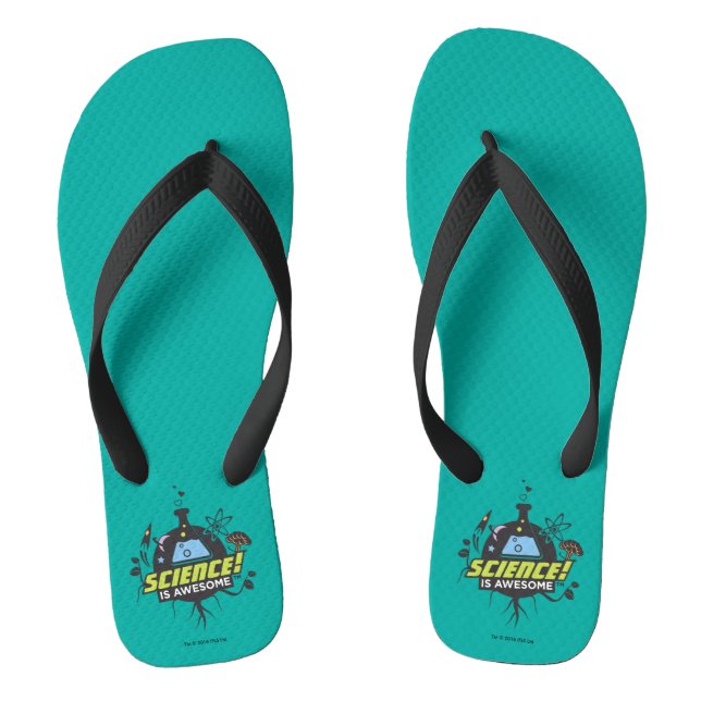 Science Is Awesome Flip Flops (Footbed)