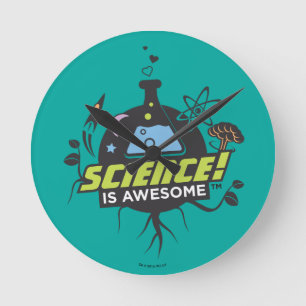 Science Is Awesome Round Clock