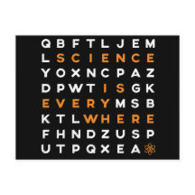 Science is Everywhere postcard