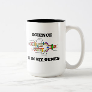 Science Is In My Genes (DNA Replication) Two-Tone Coffee Mug