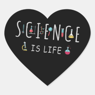 Science is life heart sticker