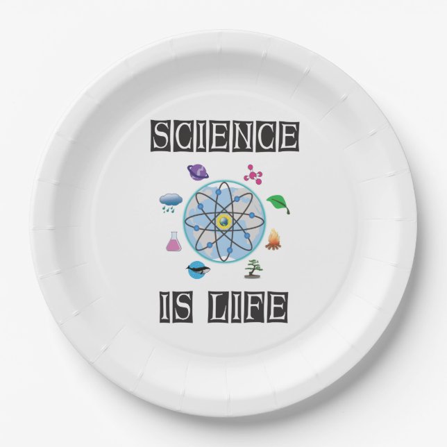 Science is life paper plate (Front)