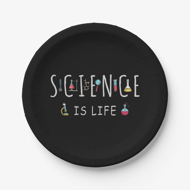Science is life paper plate (Front)
