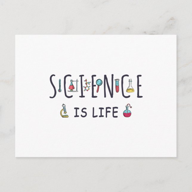 Science is life postcard (Front)