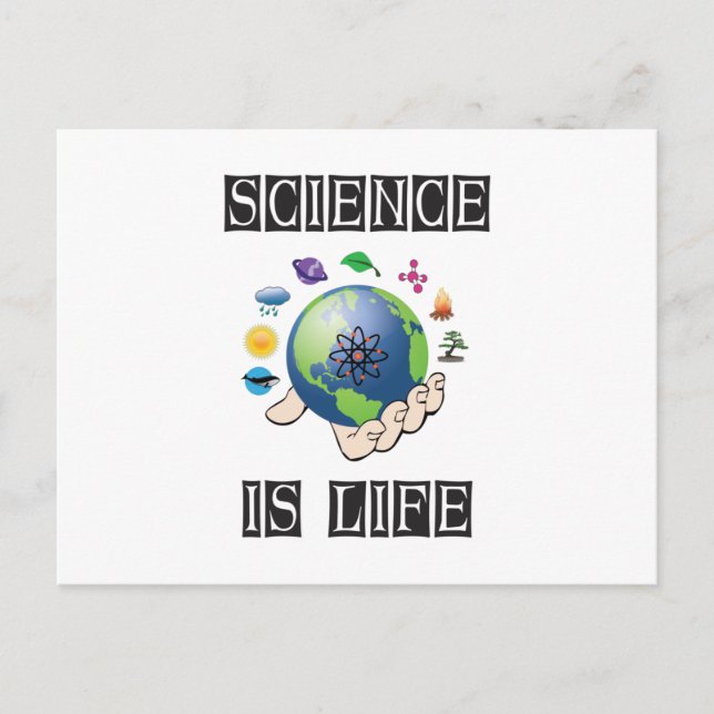 Science is life postcard (Front)