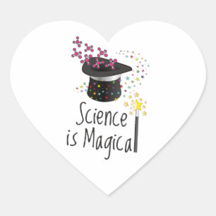Science is Magical Heart Sticker