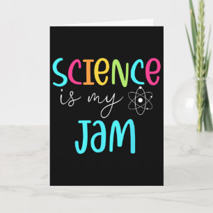 Science Is My Jam Cute Science Teacher Appreciatio Card
