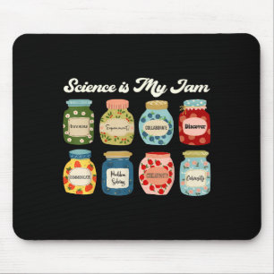 Science Is My Jam Teacher Shirt Stem Student Educa Mouse Mat