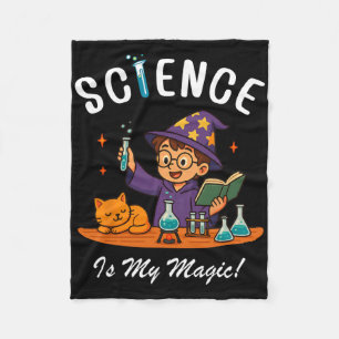 Science Is My Magic Back To School Stem Wizard Tea Fleece Blanket