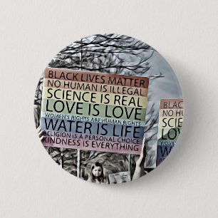 Science is Real 6 Cm Round Badge