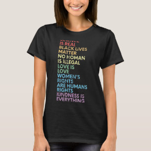 Science Is Real Black History Month Love Is Love L T-Shirt