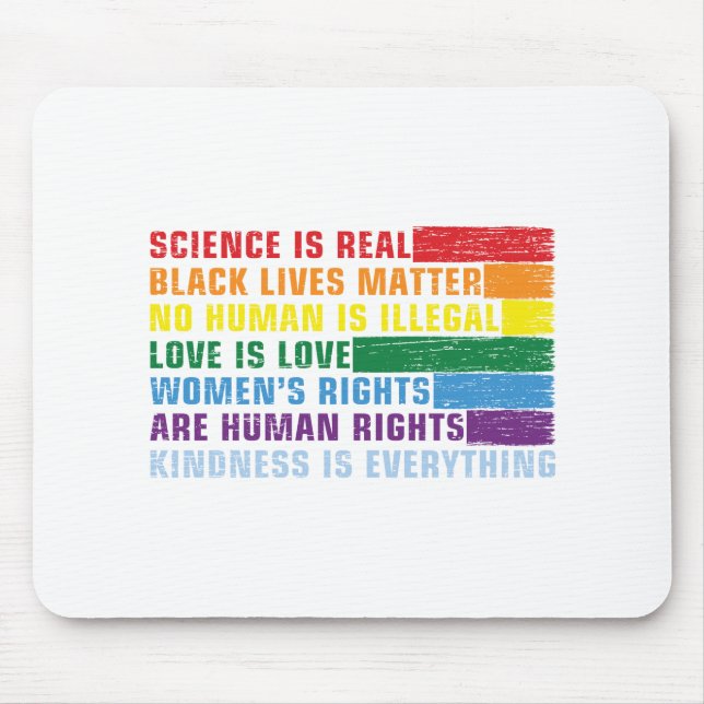 Science Is Real Black Lives Matter Mouse Mat (Front)