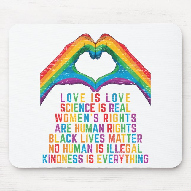 science is real - black Lives Matter Mouse Mat (Front)