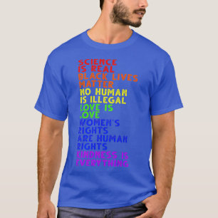 Science is Real Black Lives Matter Pride Month (1 T-Shirt