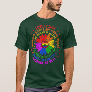 Science is Real Black Lives Matter Pride Month (2 T-Shirt