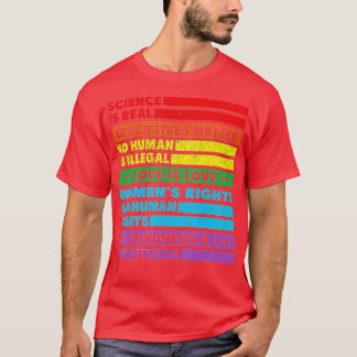 Science is Real Black Lives Matter Pride Month (35 T-Shirt