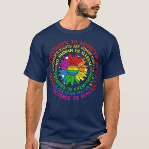 Science is Real Black Lives Matter Pride Month (3 T-Shirt