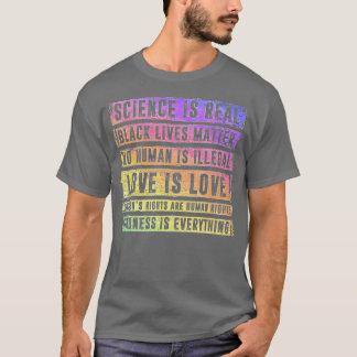Science is Real Black Lives Matter Pride Month (48 T-Shirt