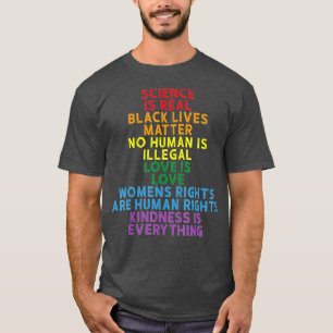 Science is Real Black Lives Matter Pride Month (8 T-Shirt
