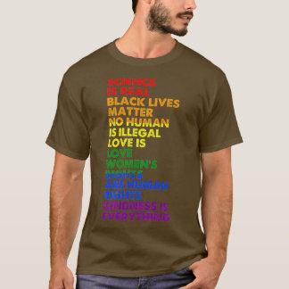 Science is Real Black Lives Matter Pride Month (8 T-Shirt