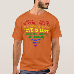 Science is Real Black Lives Matter Pride Month  (8 T-Shirt