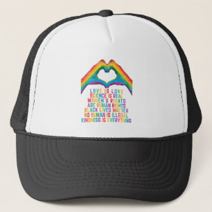 science is real - black Lives Matter Trucker Hat