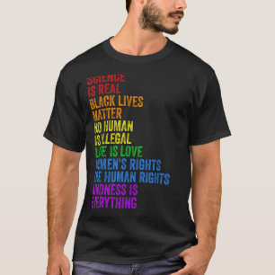 Science Is Real Black Lives Matter Womens Rights G T-Shirt
