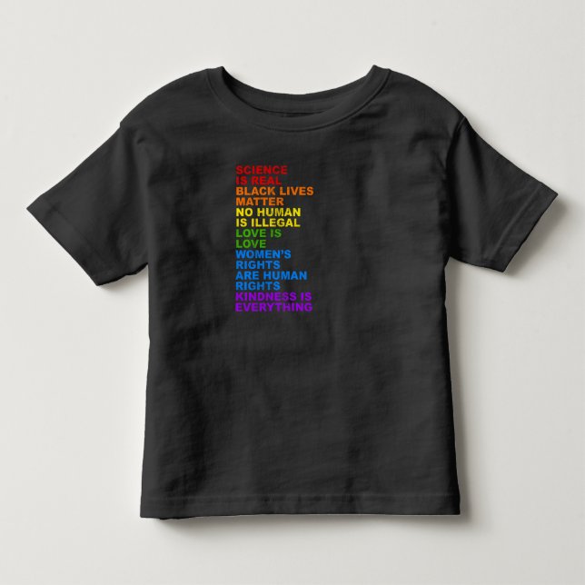 Science is Real Distressed Toddler T-Shirt (Front)