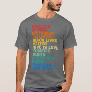 Science Is Real Kindness Is Everything Vintage T-Shirt