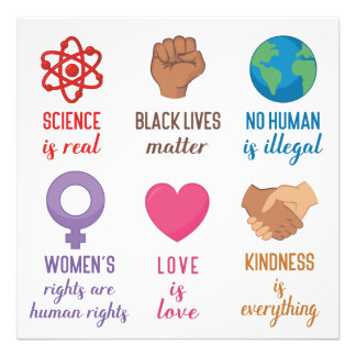 Science is real Love is Love Kinsness Equality Photo Print